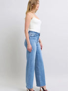 Easy Street Wide Leg High Rise Jeans by Judy Blue-Women's Jeans-Shop Z & Joxa