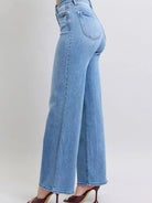 Easy Street Wide Leg High Rise Jeans by Judy Blue-Women's Jeans-Shop Z & Joxa