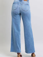 Easy Street Wide Leg High Rise Jeans by Judy Blue-Women's Jeans-Shop Z & Joxa