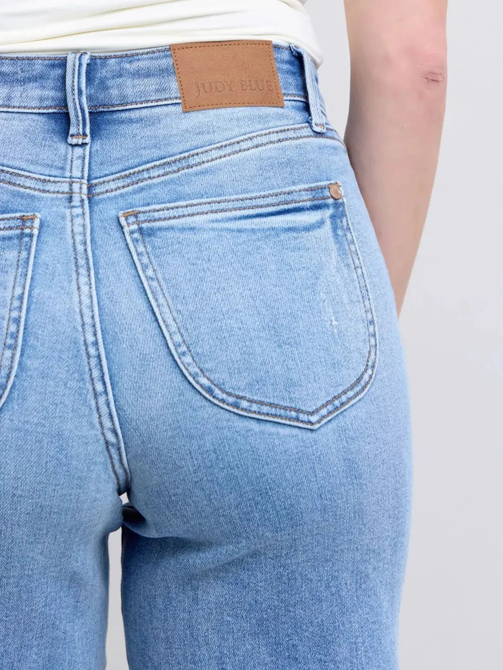 Easy Street Wide Leg High Rise Jeans by Judy Blue-Women's Jeans-Shop Z & Joxa