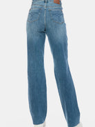 Edge + Ease Tummy Control Raw Hem Straight Jeans by Judy Blue-Women's Jeans-Shop Z & Joxa