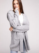 Effortless Style Open Front Hooded Long Cardigan with Front Pockets-Women's Shirts & Tops-Shop Z & Joxa