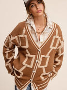 Effortless Style Textured Oversized Knit Cardigan-Women's Clothing-Shop Z & Joxa