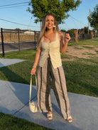 Elevate Your Wardrobe Linen Tie-back Vest Top-Women's Shirts & Tops-Shop Z & Joxa