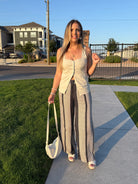 Elevate Your Wardrobe Linen Tie-back Vest Top-Women's Shirts & Tops-Shop Z & Joxa