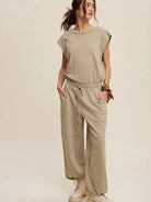 Embrace the Comfy Side Athleisure French Terry Loose Jogger Jumpsuit-Women's Clothing-Shop Z & Joxa