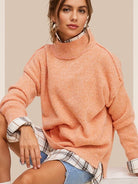 Embrace the Coziness Mock Neck Sweater-Women's Clothing-Shop Z & Joxa