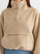 Endless Adventures Boxy Fleece Pullover Sweater with Pocket Detail-Women's Clothing-Shop Z & Joxa