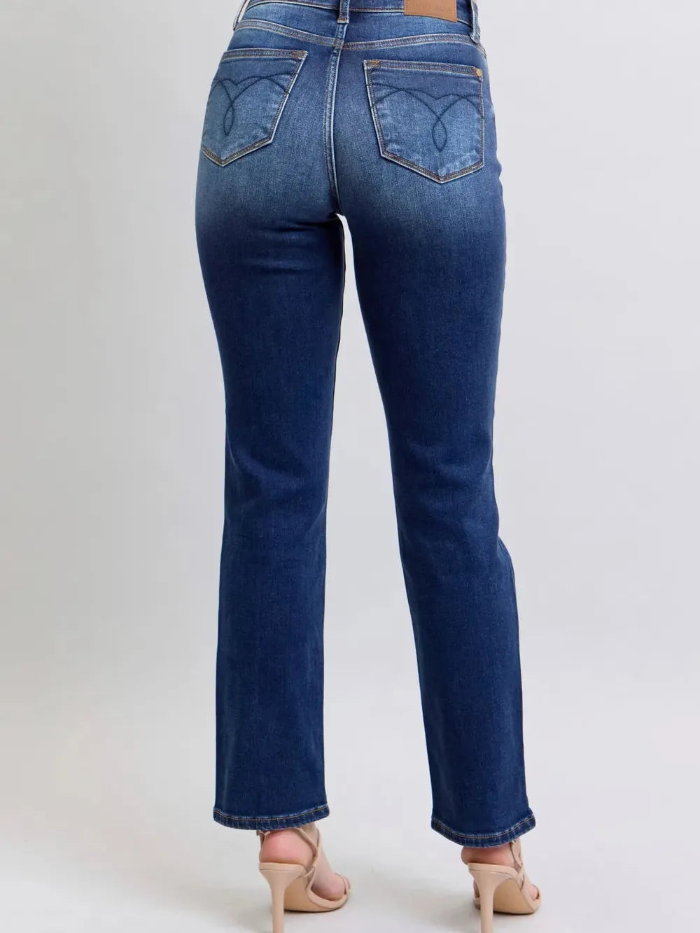 Everyday Ease Washed Straight Leg Jeans by Judy Blue-Women's Jeans-Shop Z & Joxa
