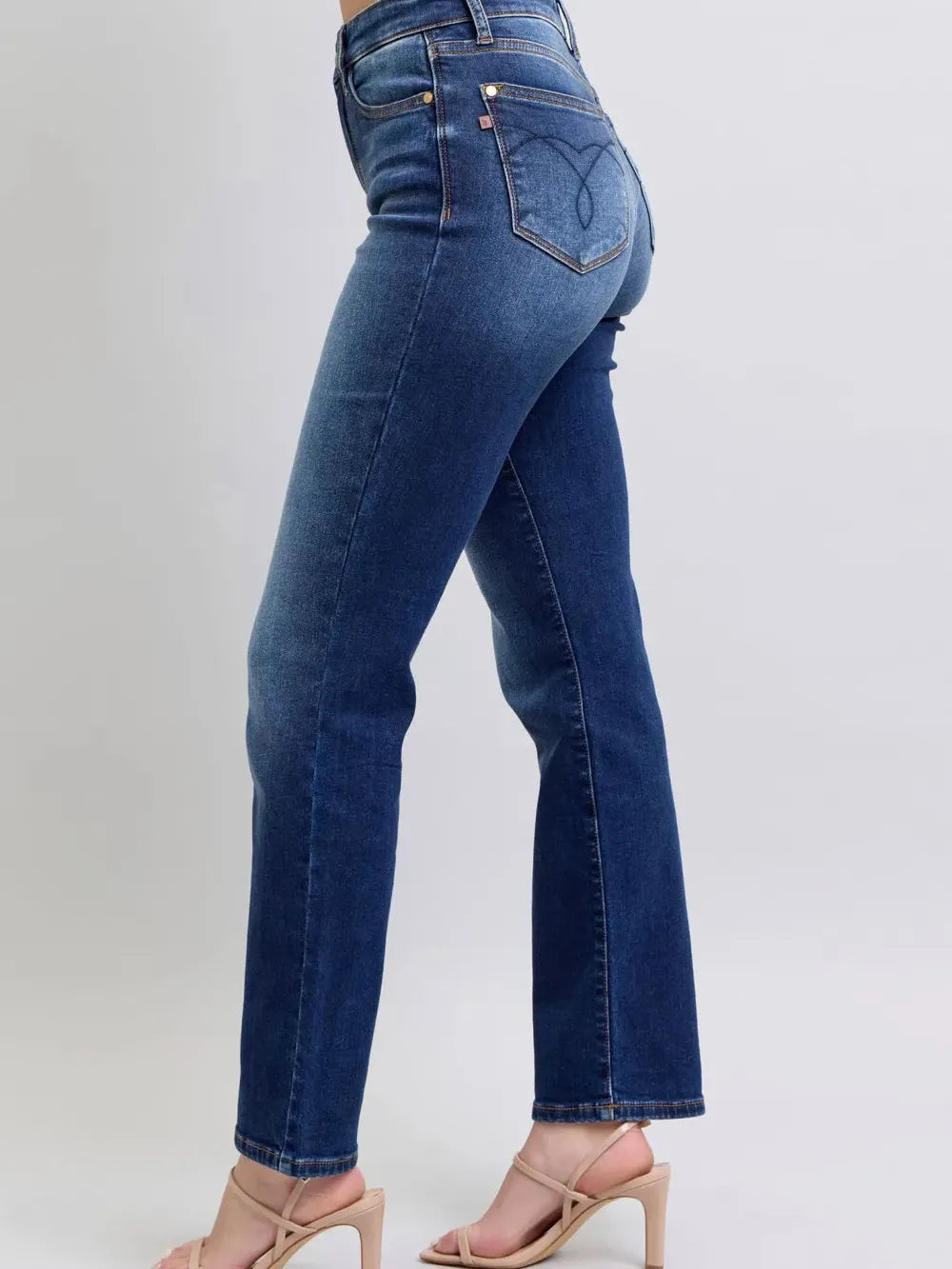 Everyday Ease Washed Straight Leg Jeans by Judy Blue-Women's Jeans-Shop Z & Joxa