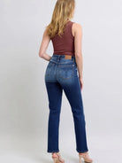 Everyday Ease Washed Straight Leg Jeans by Judy Blue-Women's Jeans-Shop Z & Joxa