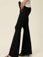 Extreme Flare Black Bell Bottom Jeans-Women's Clothing-Shop Z & Joxa