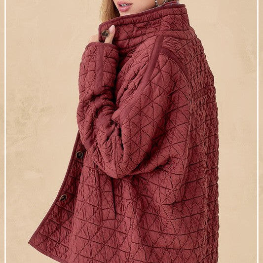 Falling for Fall Soft Quilted Jacket