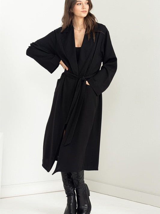 Fashion is Full of Dreams Long Trench Coat-Women's Clothing-Shop Z & Joxa