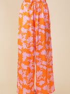 Feeling Tropical Flowy Wide Leg Pants with Drawstring Waist-Women's Clothing-Shop Z & Joxa