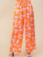 Feeling Tropical Flowy Wide Leg Pants with Drawstring Waist-Women's Clothing-Shop Z & Joxa