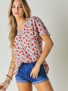 Find Beauty Everywhere Floral Print Top-Women's Clothing-Shop Z & Joxa