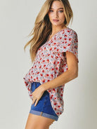 Find Beauty Everywhere Floral Print Top-Women's Shirts & Tops-Shop Z & Joxa