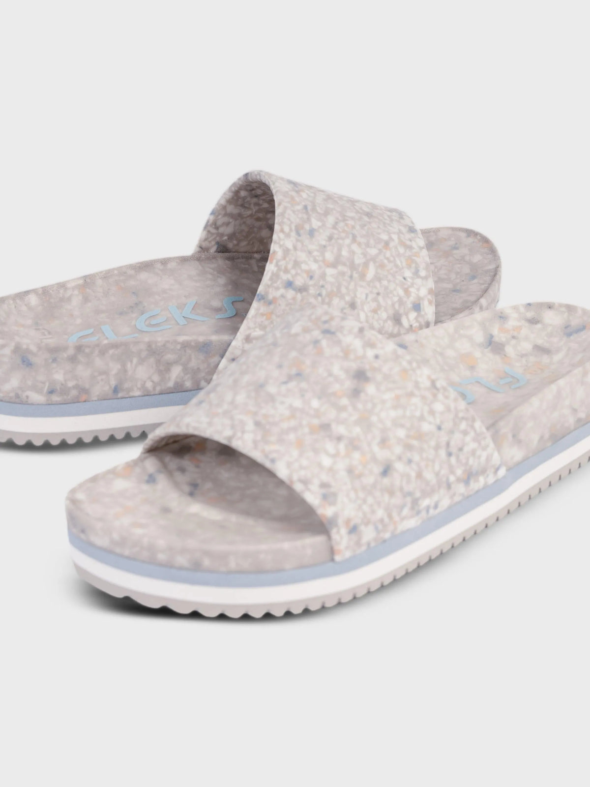 Fleks Faded Denim East Beach Platform Slides-East Beach Slide Platform-Shop Z & Joxa