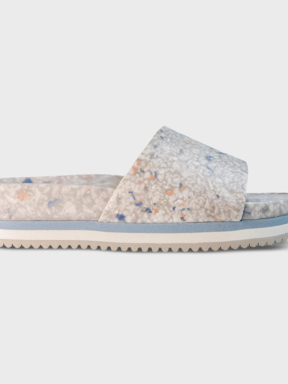 Fleks Faded Denim East Beach Platform Slides-East Beach Slide Platform-Shop Z & Joxa
