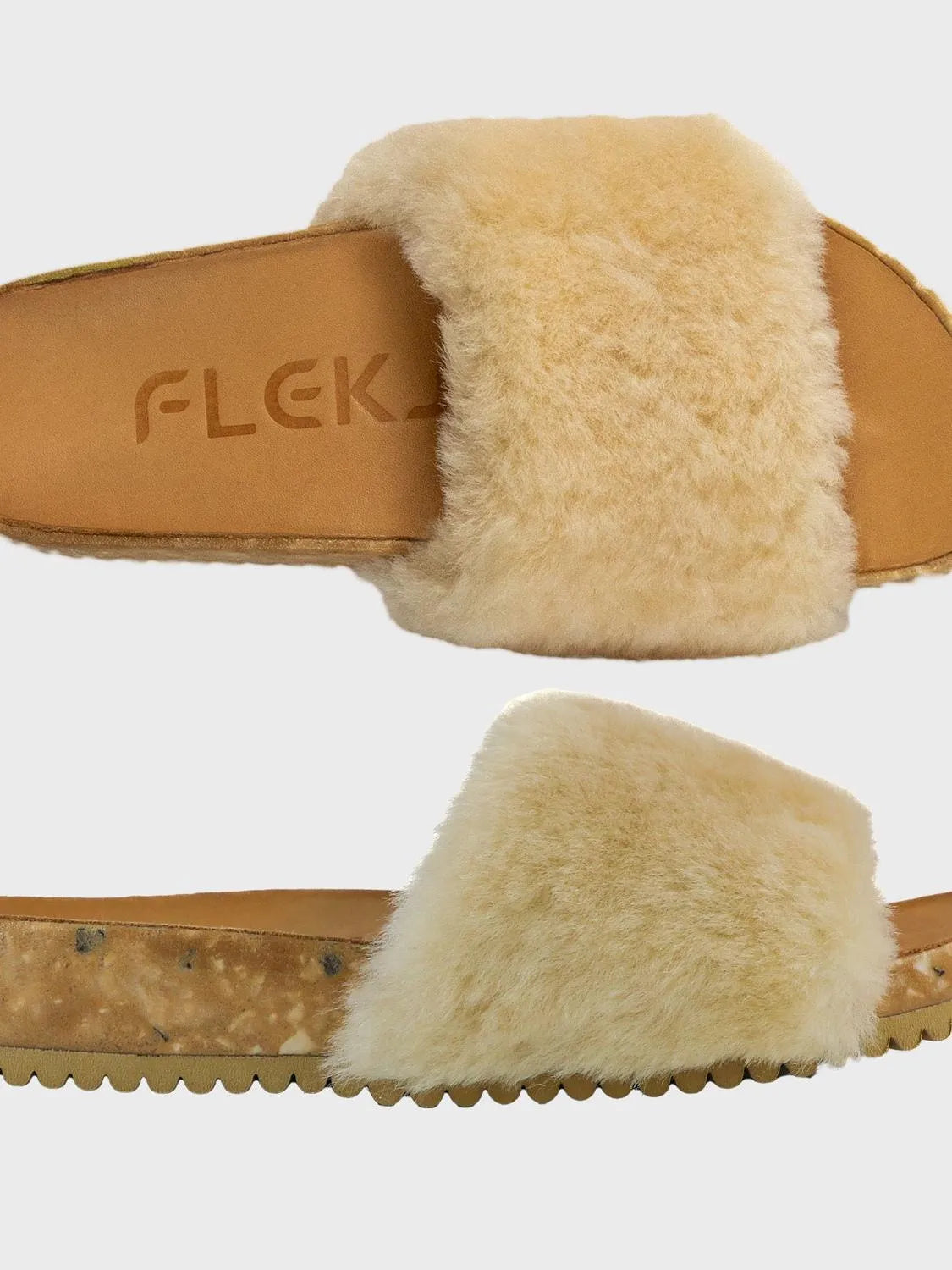 Fleks Morning Coffee San Ysidro Plush Slides-Women's Shoes-Shop Z & Joxa