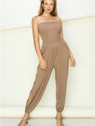 Flirty Side Slit Jumpsuit-Women's Clothing-Shop Z & Joxa