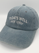 Floats Well With Others Denim Baseball Hat-Hat-Shop Z & Joxa