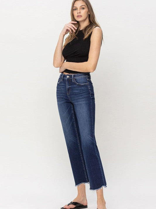Flying Monkey Denim Love High Rise Straight Leg Jeans-Women's Clothing-Shop Z & Joxa