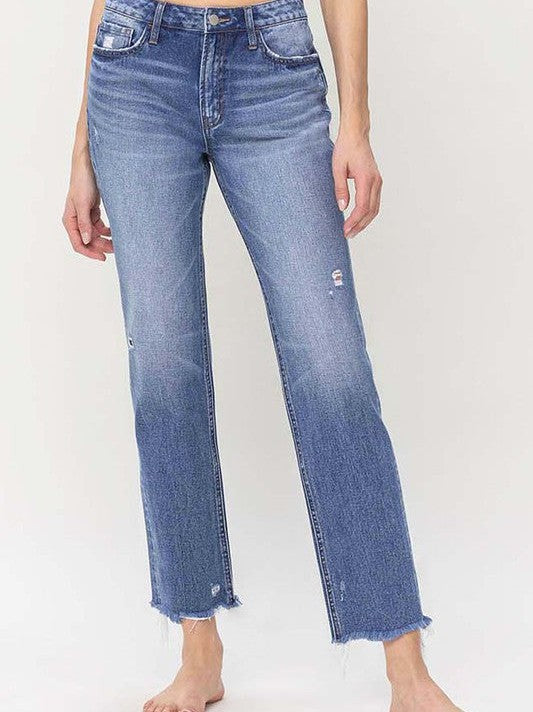 Flying Monkey High Rise Straight Jeans | Famous-Women's Clothing-Shop Z & Joxa