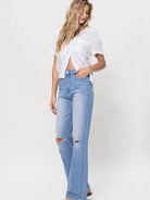 Flying Monkey Life is Better in Jeans High Rise Vintage Flare Jeans-Women's Clothing-Shop Z & Joxa