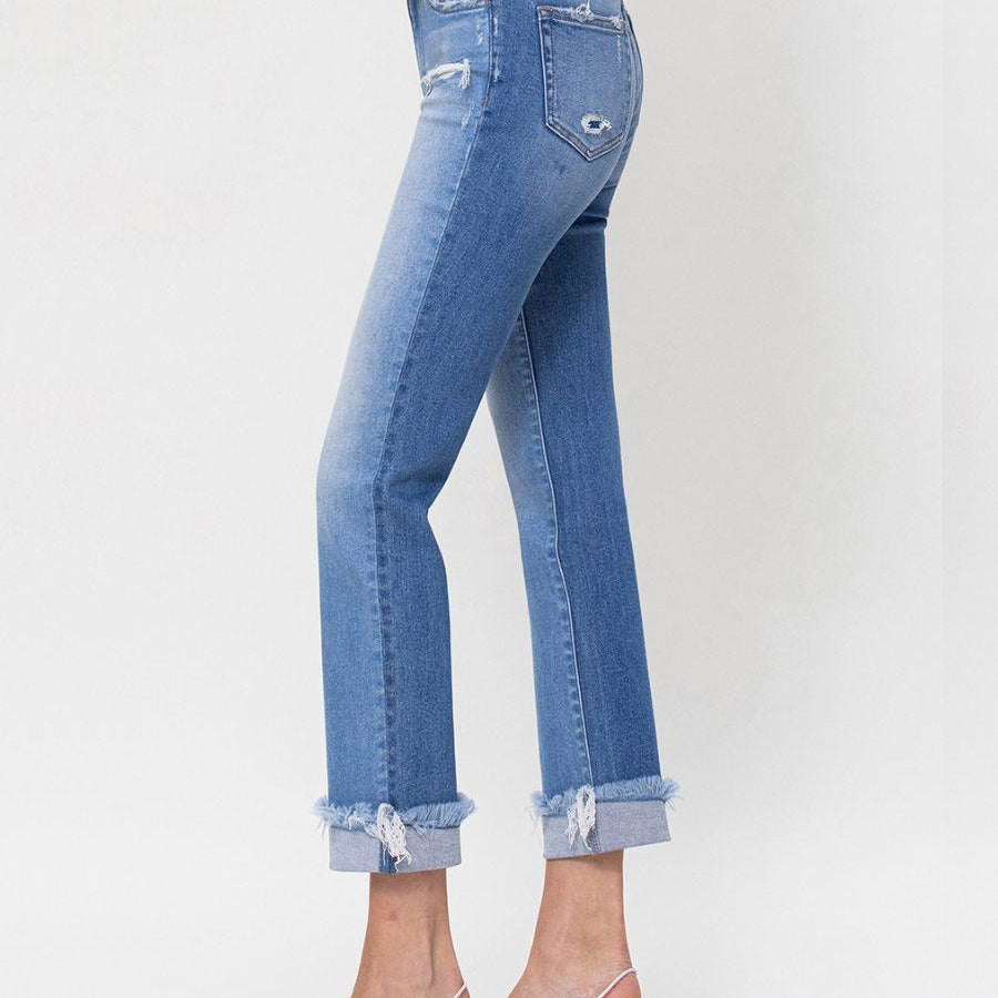 Flying Monkey Straight Ankle Jeans | Oldtown-Women's Clothing-Shop Z & Joxa