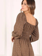 Free Reign Vintage Floral Dress with Puff Sleeves-Women's Dresses-Shop Z & Joxa