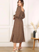 Free Reign Vintage Floral Dress with Puff Sleeves-Women's Dresses-Shop Z & Joxa