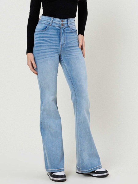 Gee Whiskers High Rise Flare Jeans