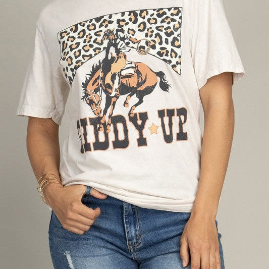 Giddy Up Graphic Tee-Women's Clothing-Shop Z & Joxa