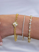 Glitz & Grace Dainty Sparkling Tennis Bracelet-Bracelet-Shop Z & Joxa