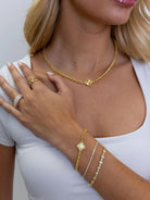 Glitz & Grace Dainty Sparkling Tennis Bracelet-Bracelet-Shop Z & Joxa