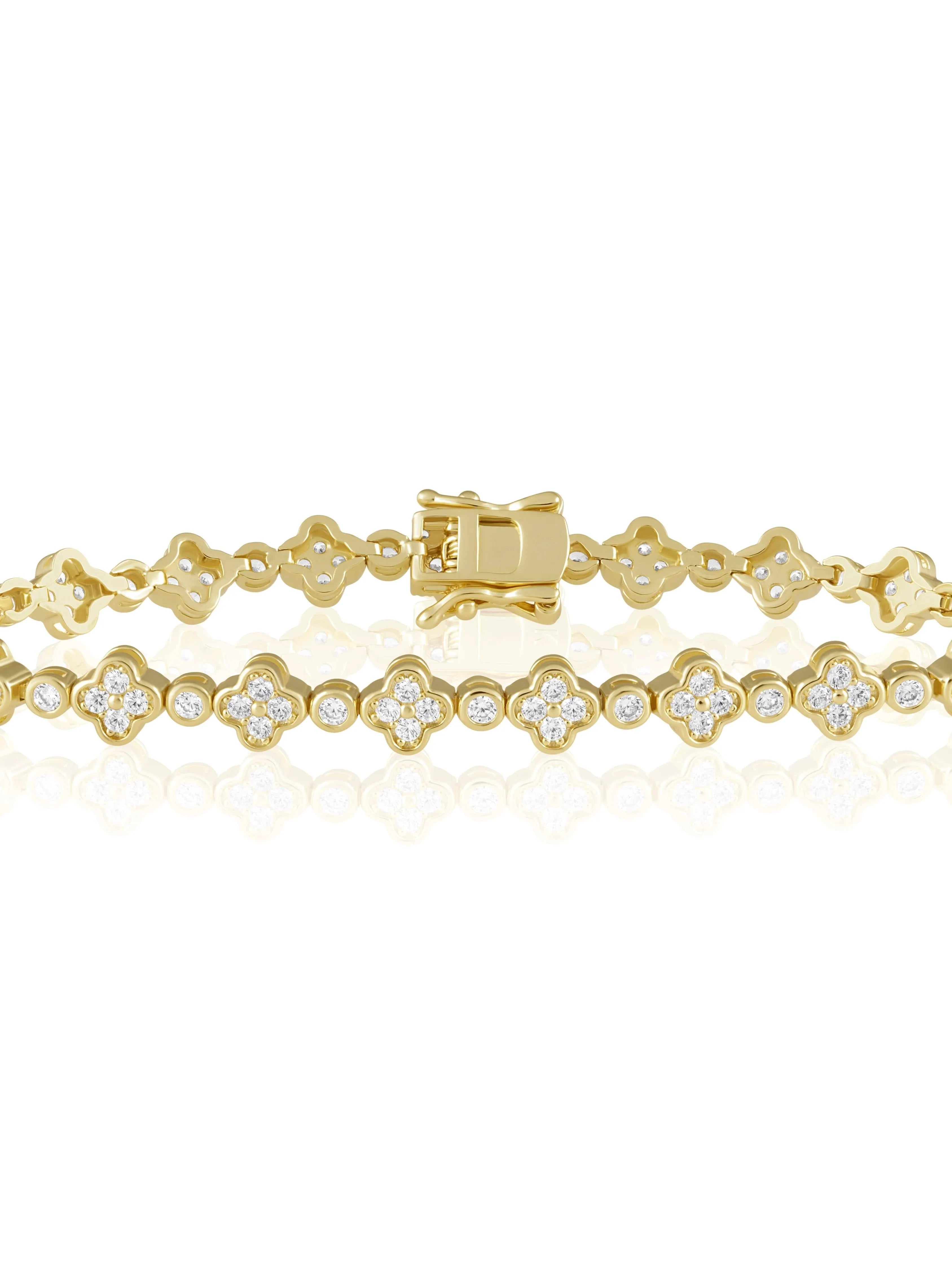 Glitz & Grace Dainty Sparkling Tennis Bracelet-Bracelet-Shop Z & Joxa