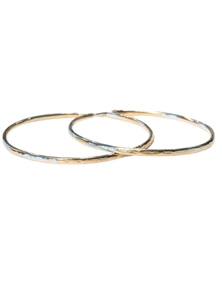 Handmade 50mm 14k Gold Filled Hoop Earrings-Women's Accessories-Shop Z & Joxa