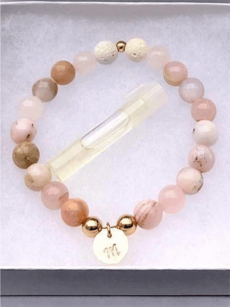 Handmade Aromatherapy Bracelet in Rose-Women's Accessories-Shop Z & Joxa