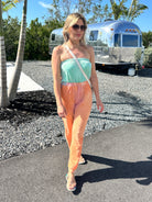 Have a Dreamsicle Tye-Die Strapless Jumpsuit-Women's Clothing-Shop Z & Joxa