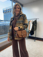 Her Sole is Fierce Animal Print Fleece Shacket-Women's Shirts & Tops-Shop Z & Joxa