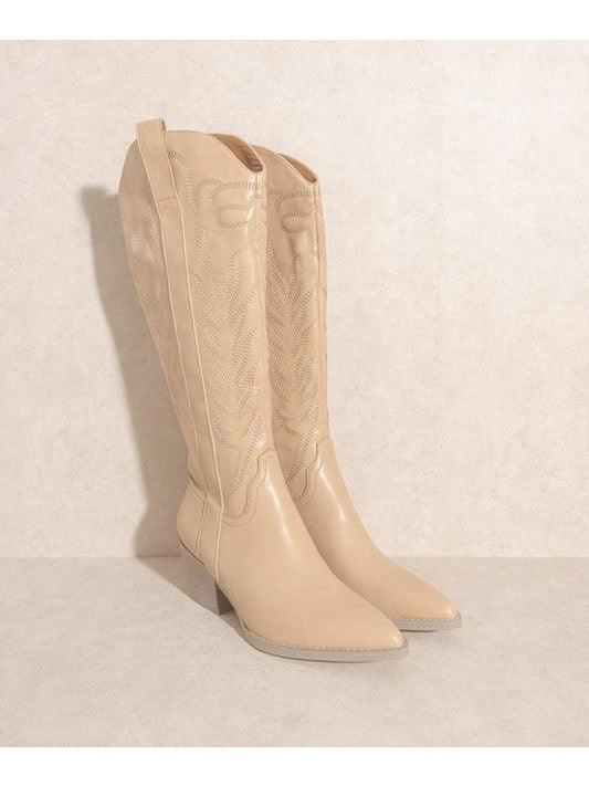 Hey Girl Hey Knee High White Boots-Women's Shoes-Shop Z & Joxa