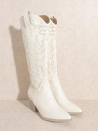 Hey Girl Hey Knee High White Boots-Women's Shoes-Shop Z & Joxa