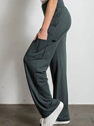 If It's Not Comfy I'm Not Interested Butter Soft Straight Leg Cargo Pants-Women's Clothing-Shop Z & Joxa