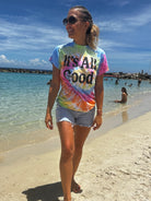 It's All Good Tie Dye Graphic Tee-Women's Clothing-Shop Z & Joxa