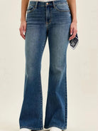 Judy Blue Bandana Belle Mid Rise Jaqueline Flare Jeans-Women's Jeans-Shop Z & Joxa