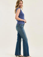 Judy Blue Boots & All Mid Rise Alex Bootcut Jeans-Women's Jeans-Shop Z & Joxa