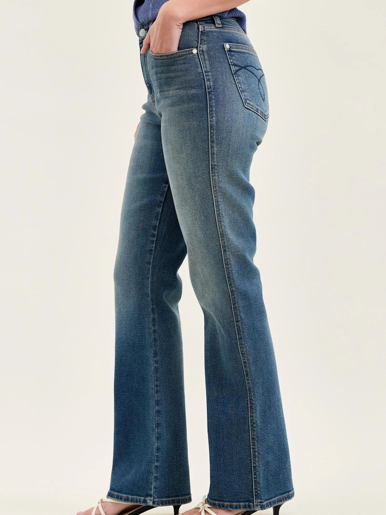 Judy Blue Boots & All Mid Rise Alex Bootcut Jeans-Women's Jeans-Shop Z & Joxa