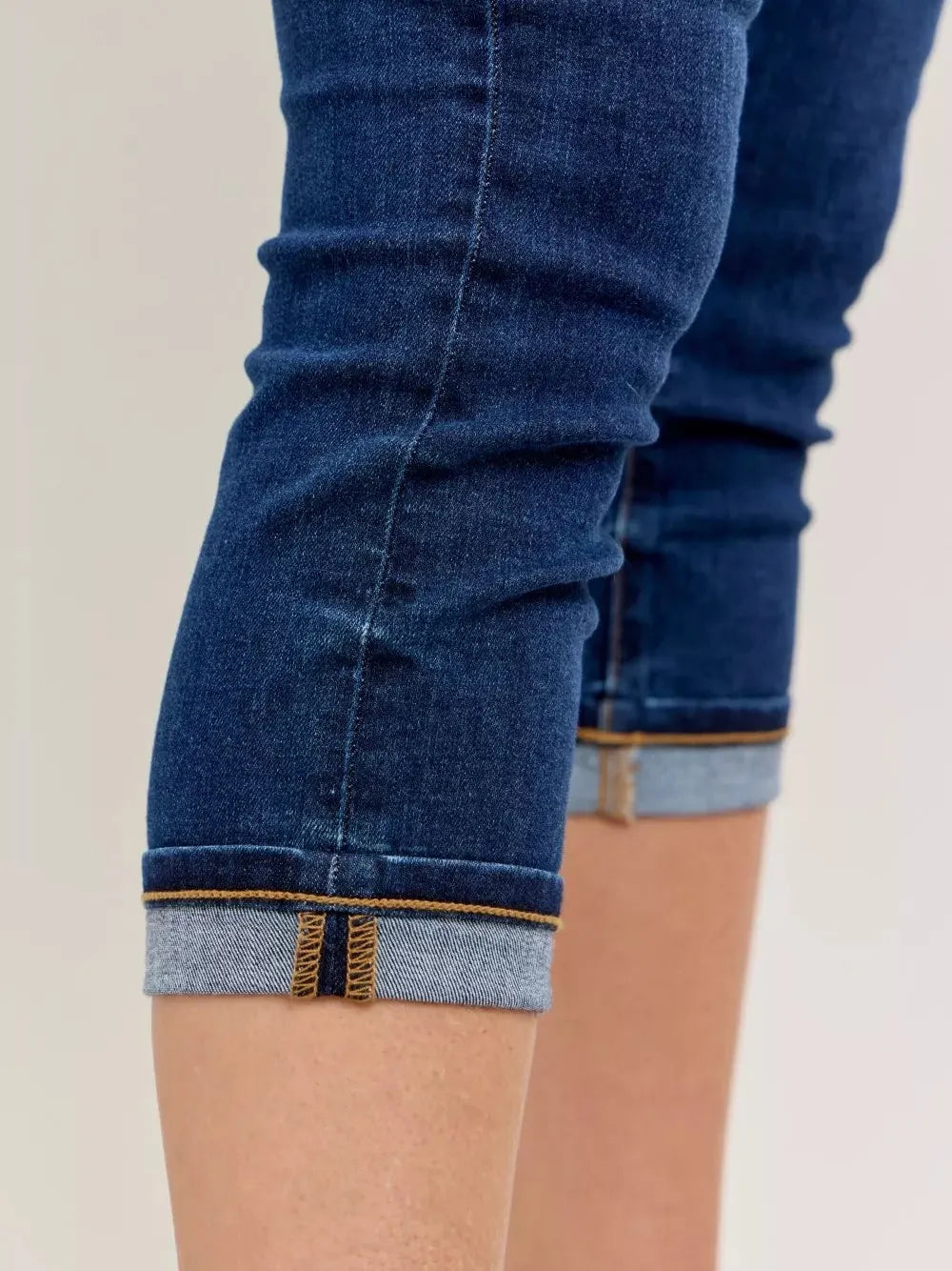 Judy Blue Capri Luxe Highrise Capri Jeans with Single Cuff-Women's Jeans-Shop Z & Joxa